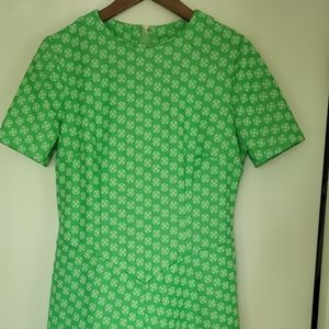 Vintage green polyester dress